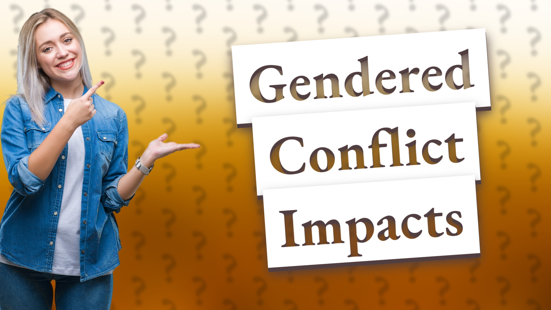 Gendered Conflict Impacts