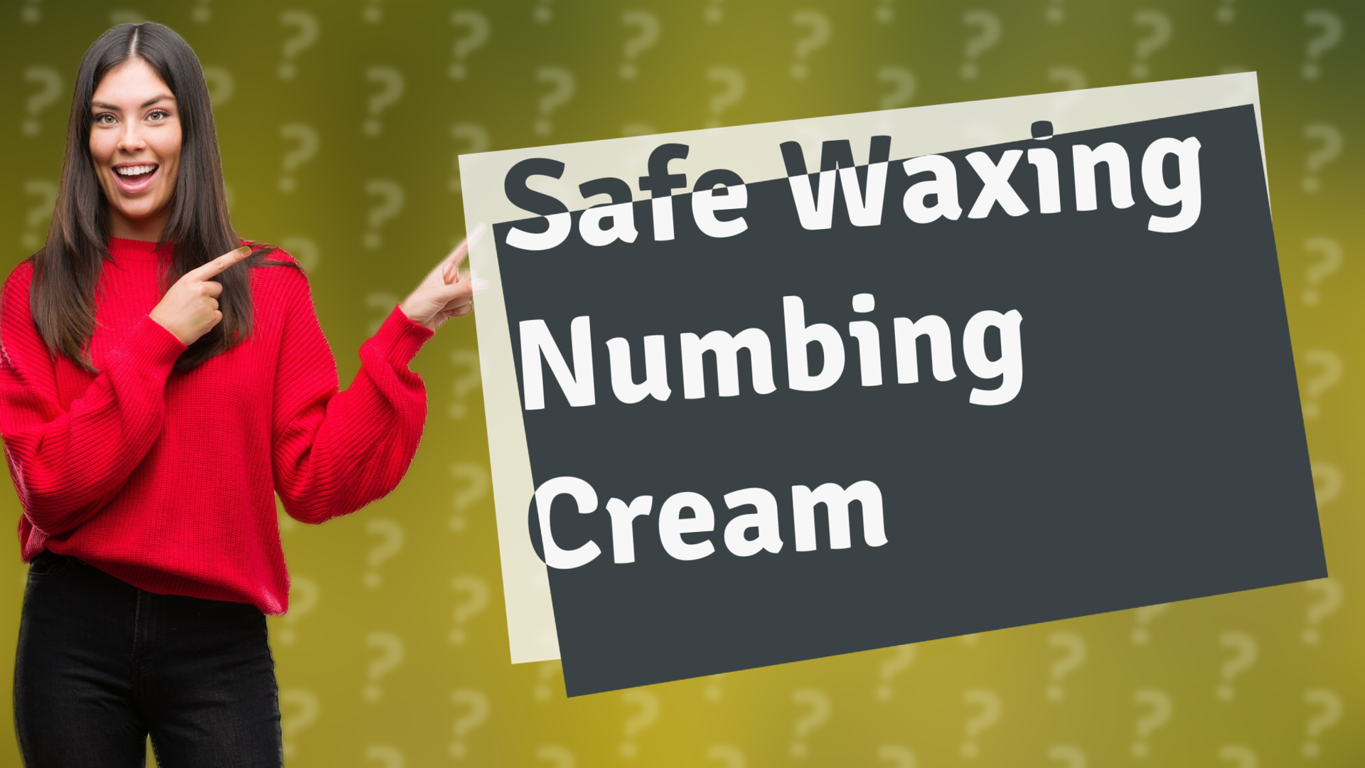 Safe Waxing Numbing Cream