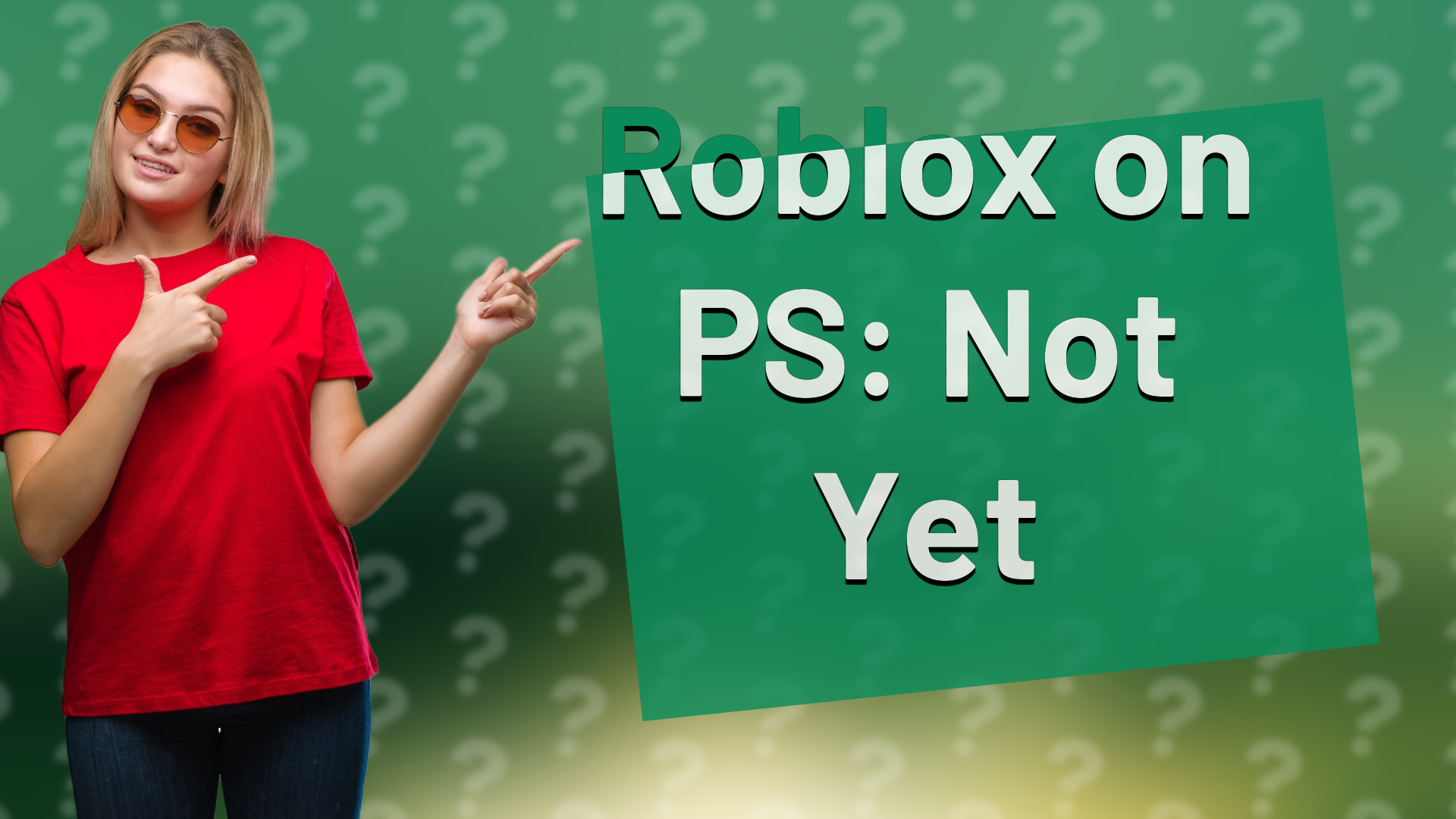 Roblox on PS: Not Yet