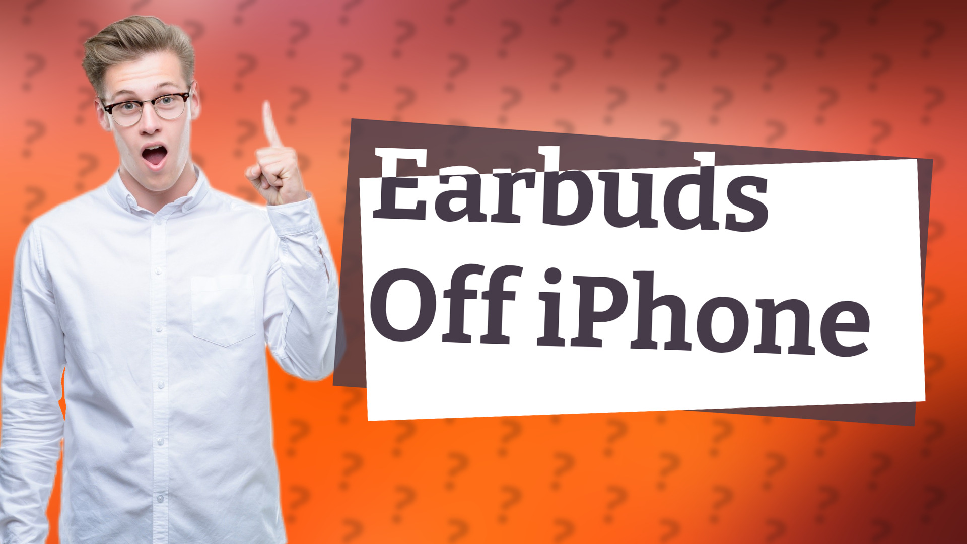 Earbuds Off iPhone