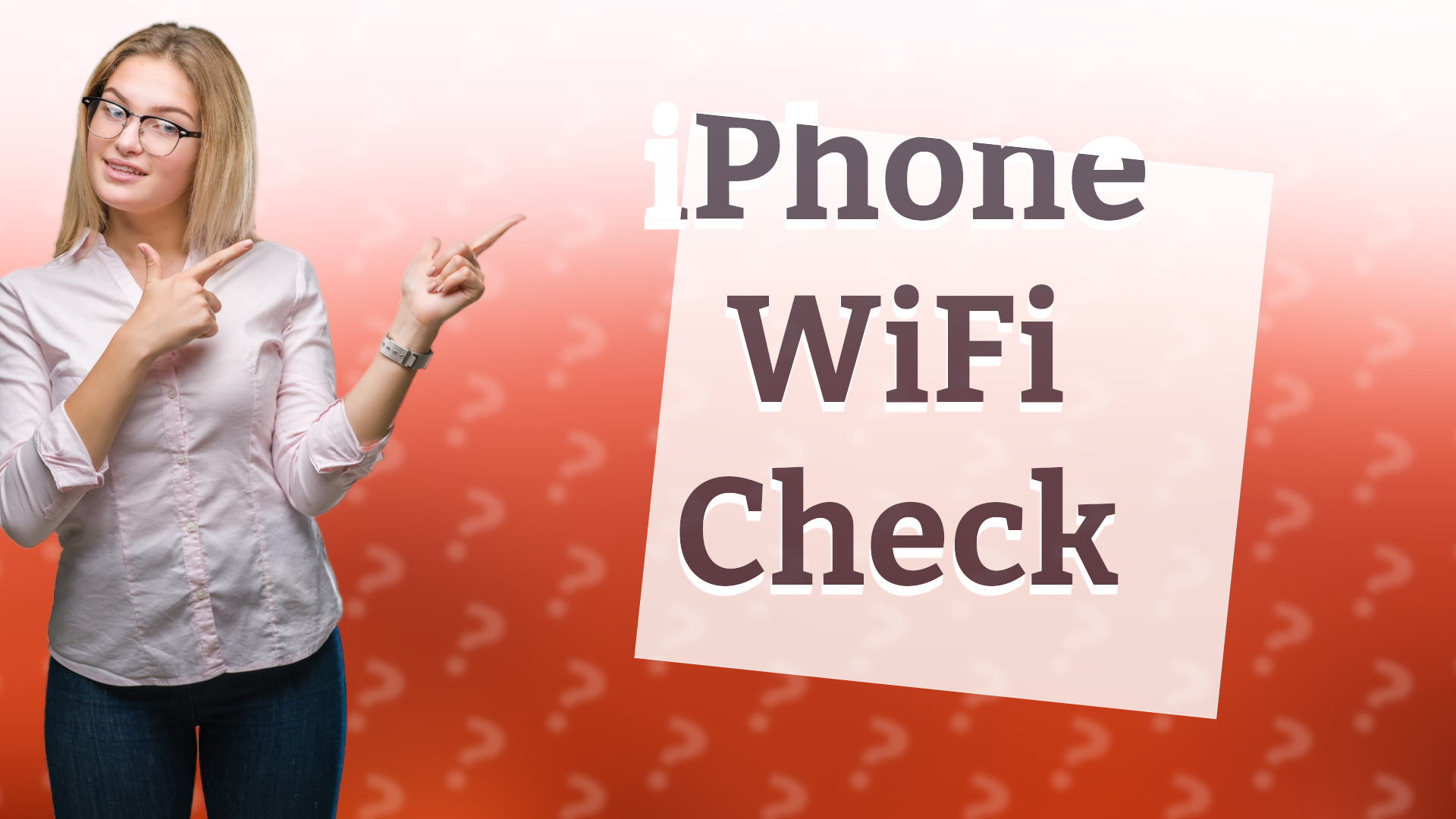iPhone WiFi Check