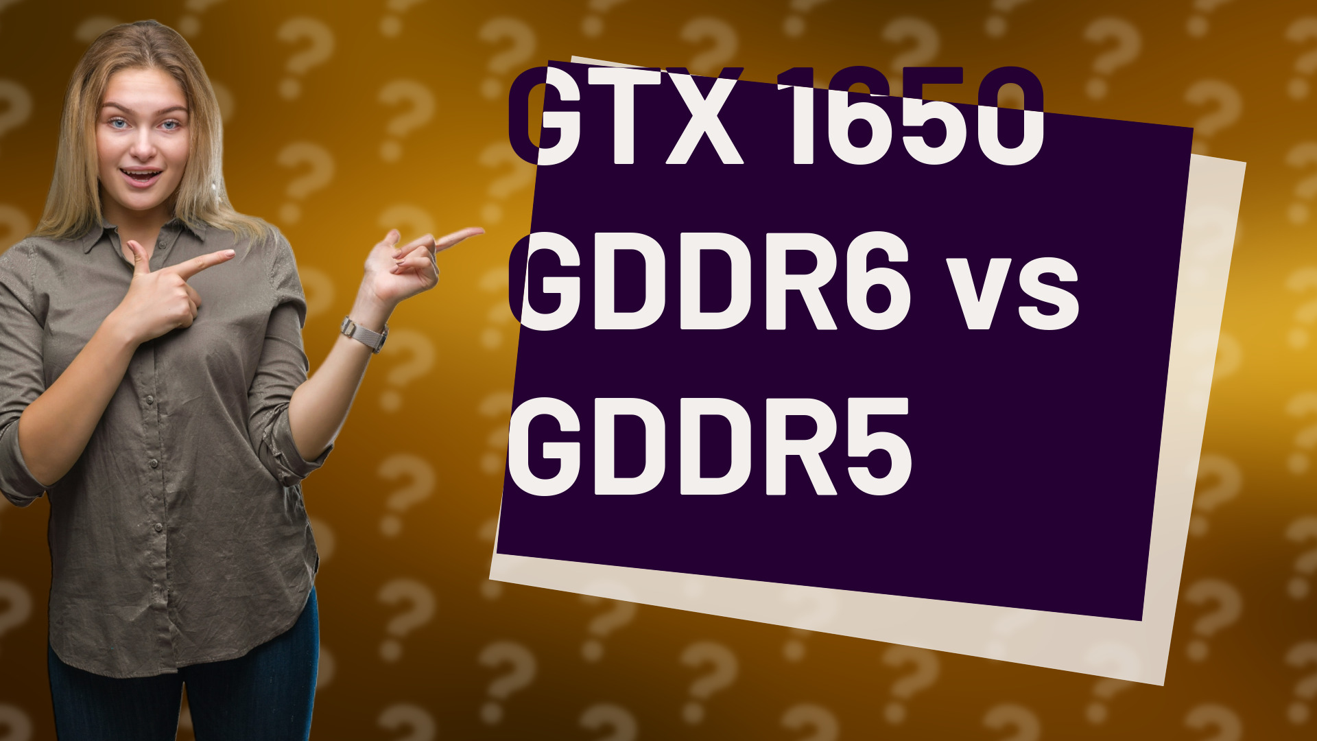 GTX 1650 GDDR6 vs GDDR5