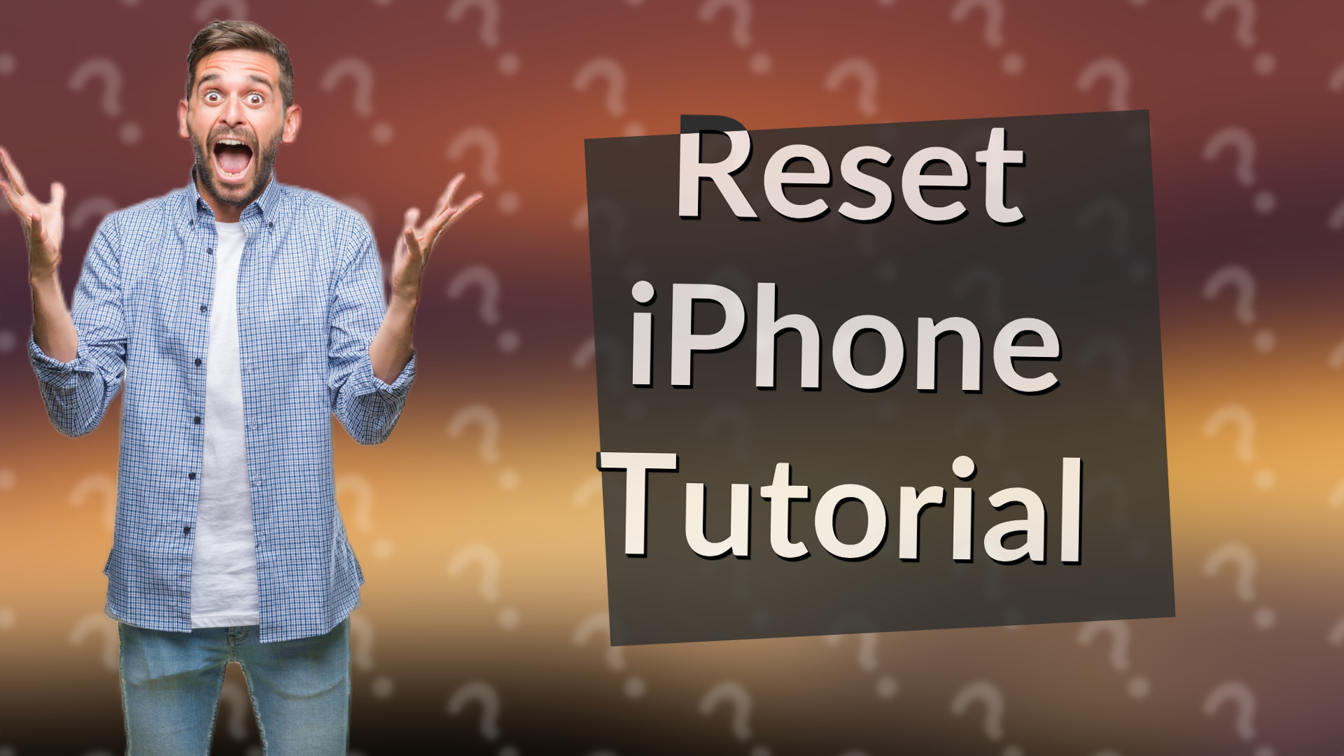 Reset iPhone Tutorial
