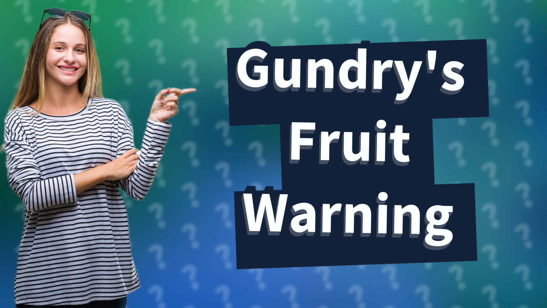Gundry's Fruit Warning