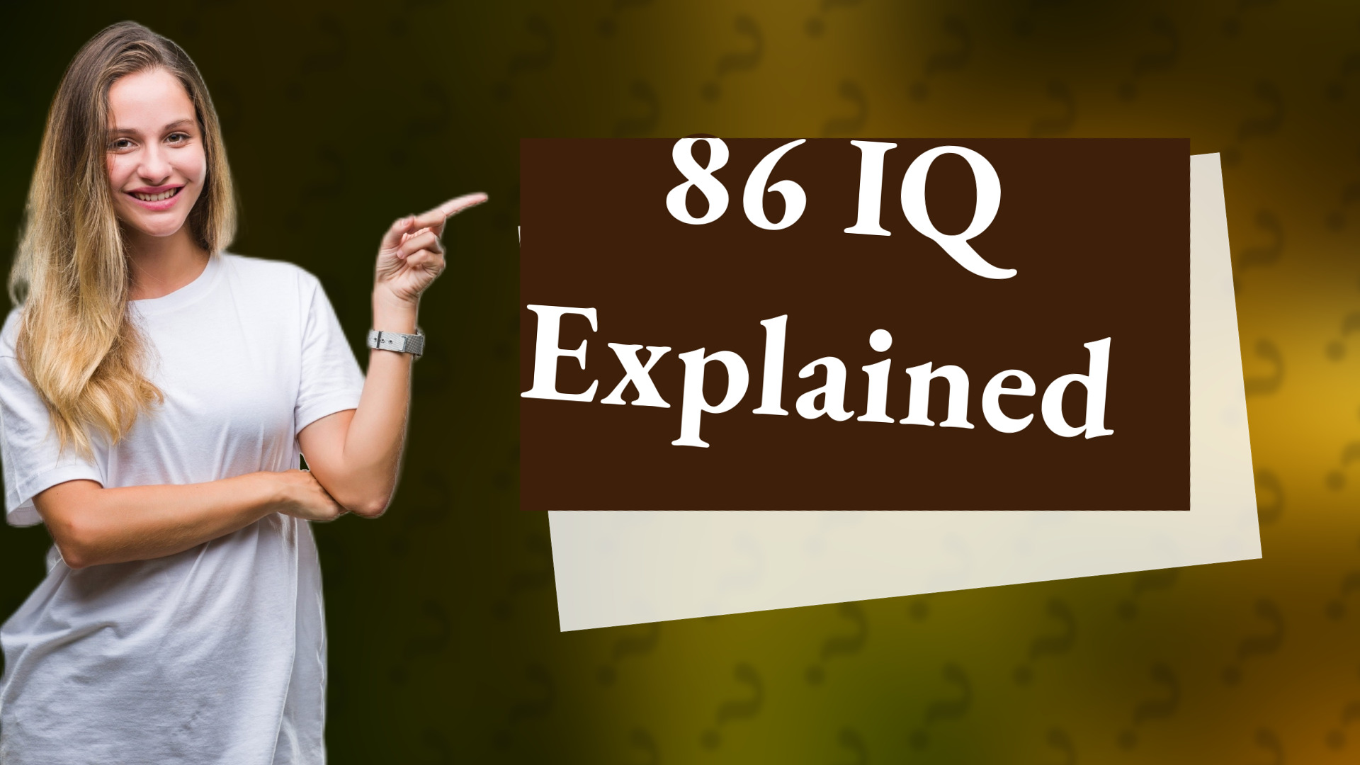 86 IQ Explained