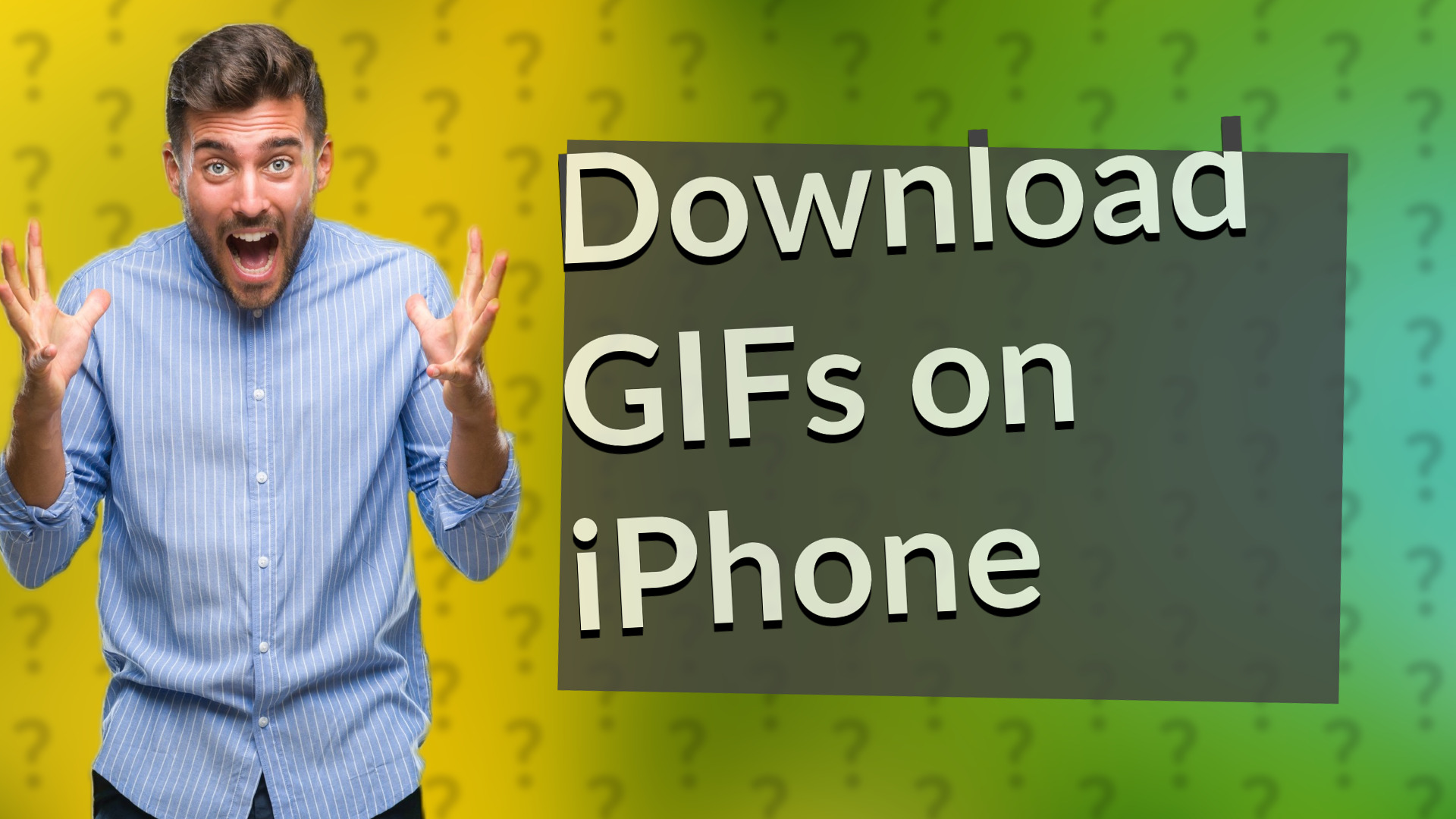 Download GIFs on iPhone