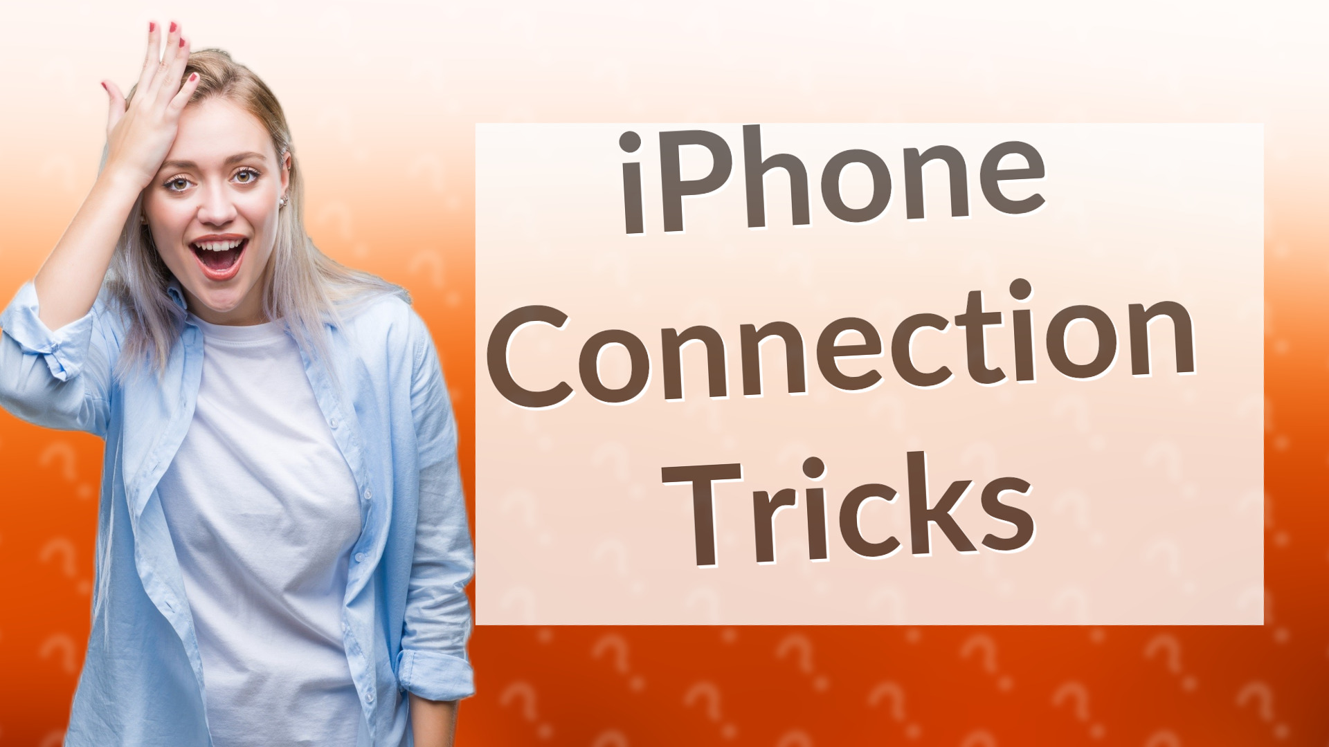 iPhone Connection Tricks
