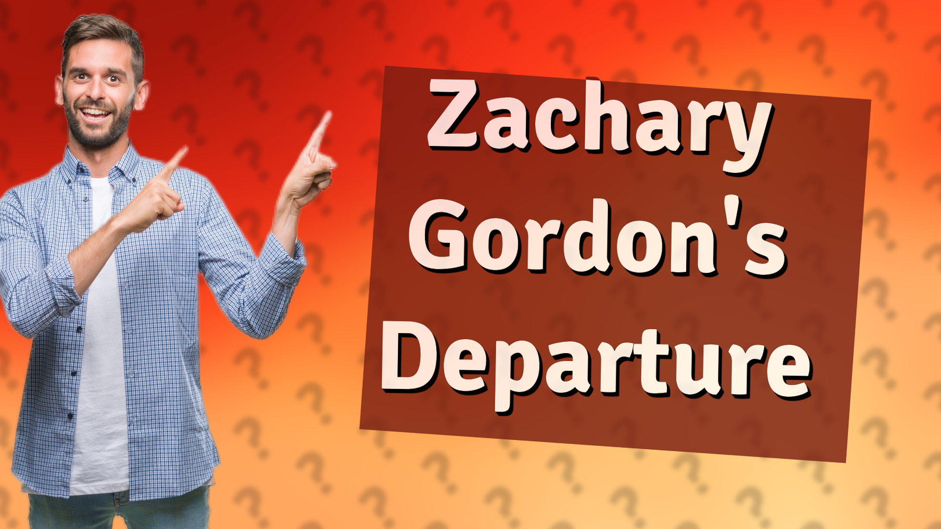 Zachary Gordon's Departure