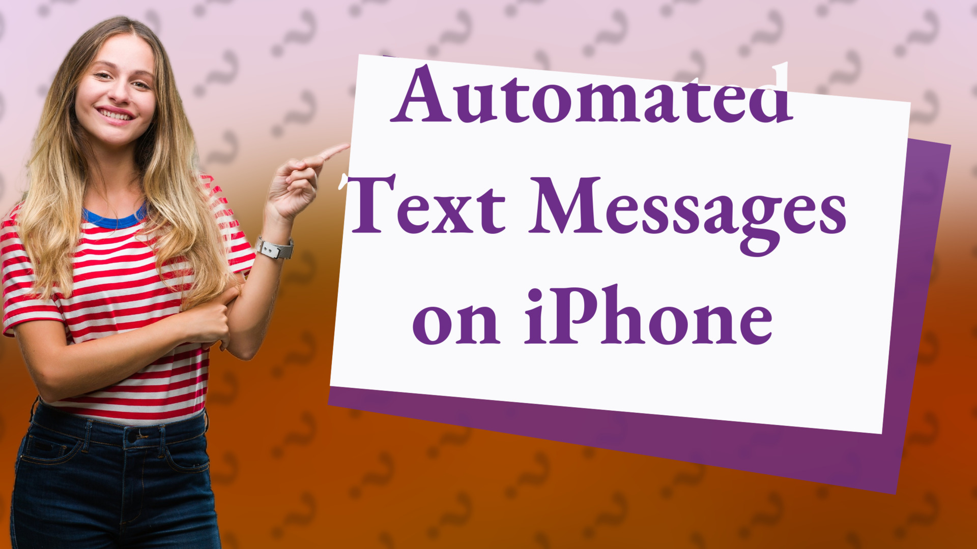 Automated Text Messages on iPhone