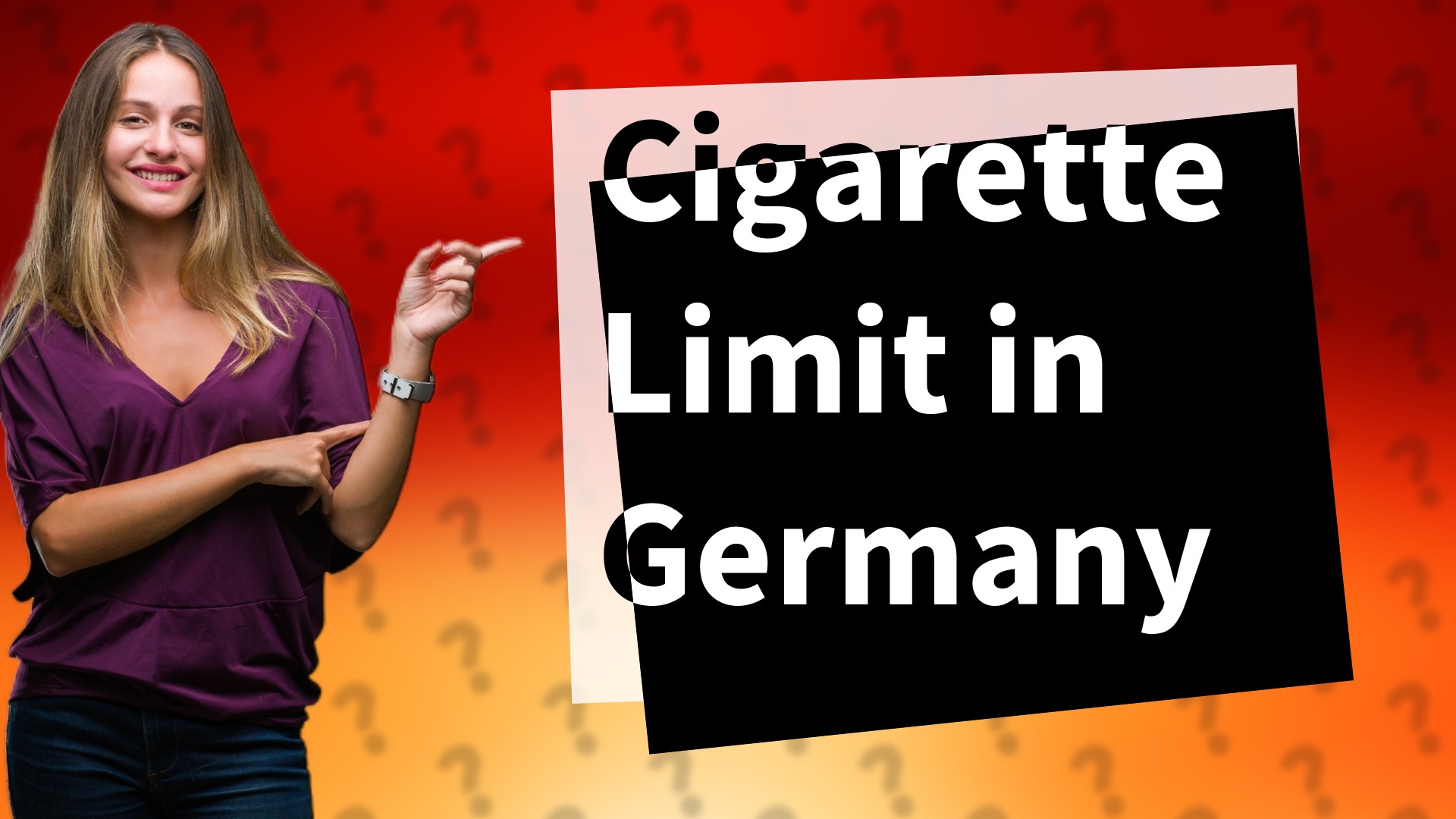 Cigarette Limit in Germany