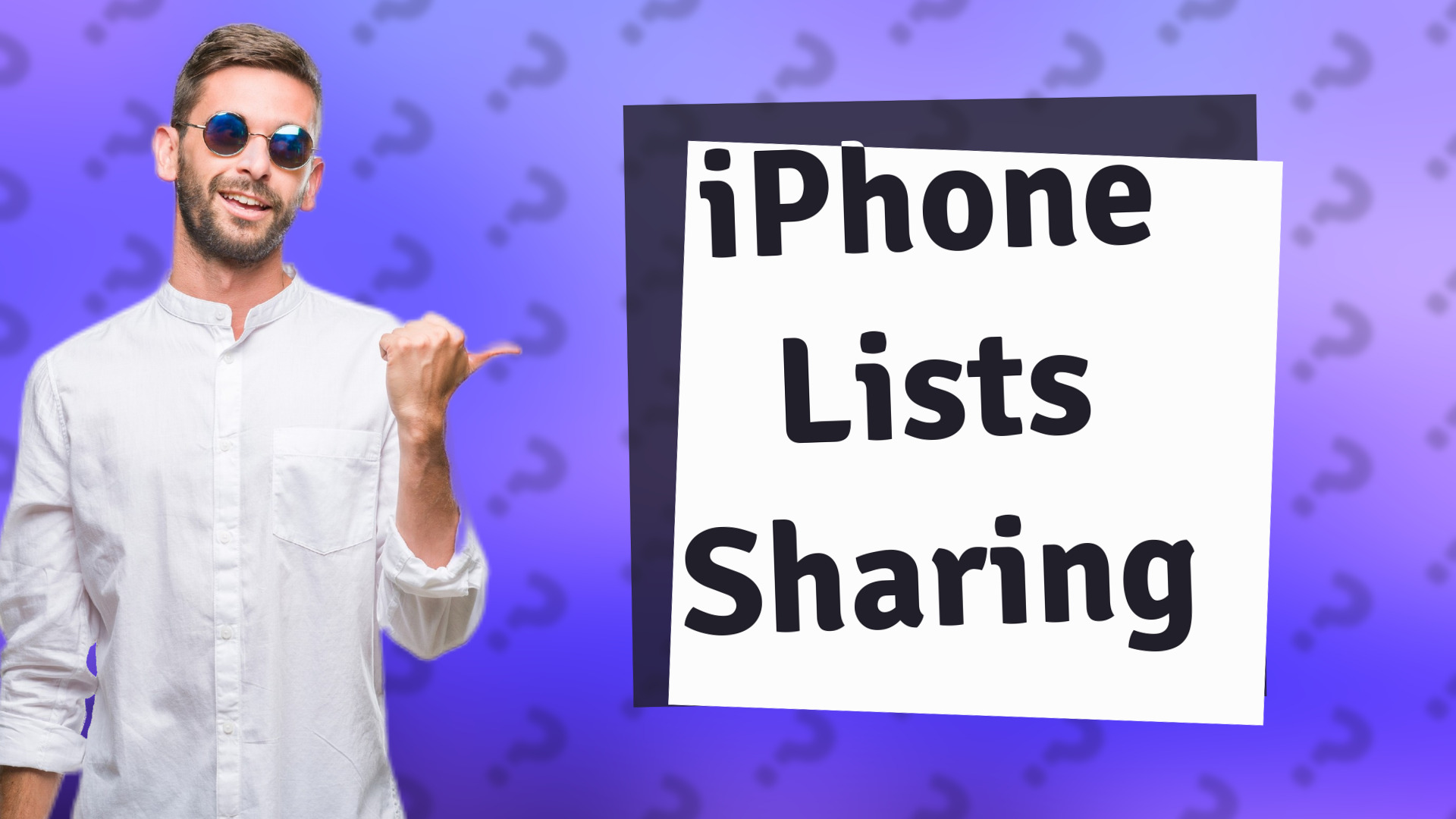 iPhone Lists Sharing