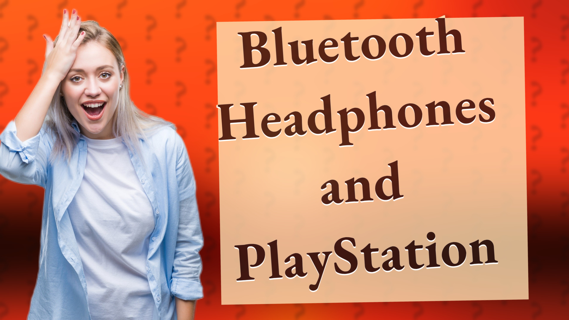 Bluetooth Headphones and PlayStation
