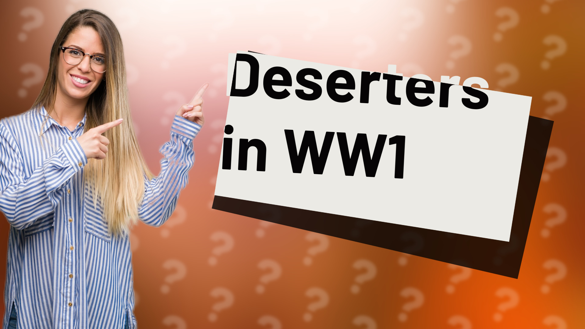 Deserters in WW1
