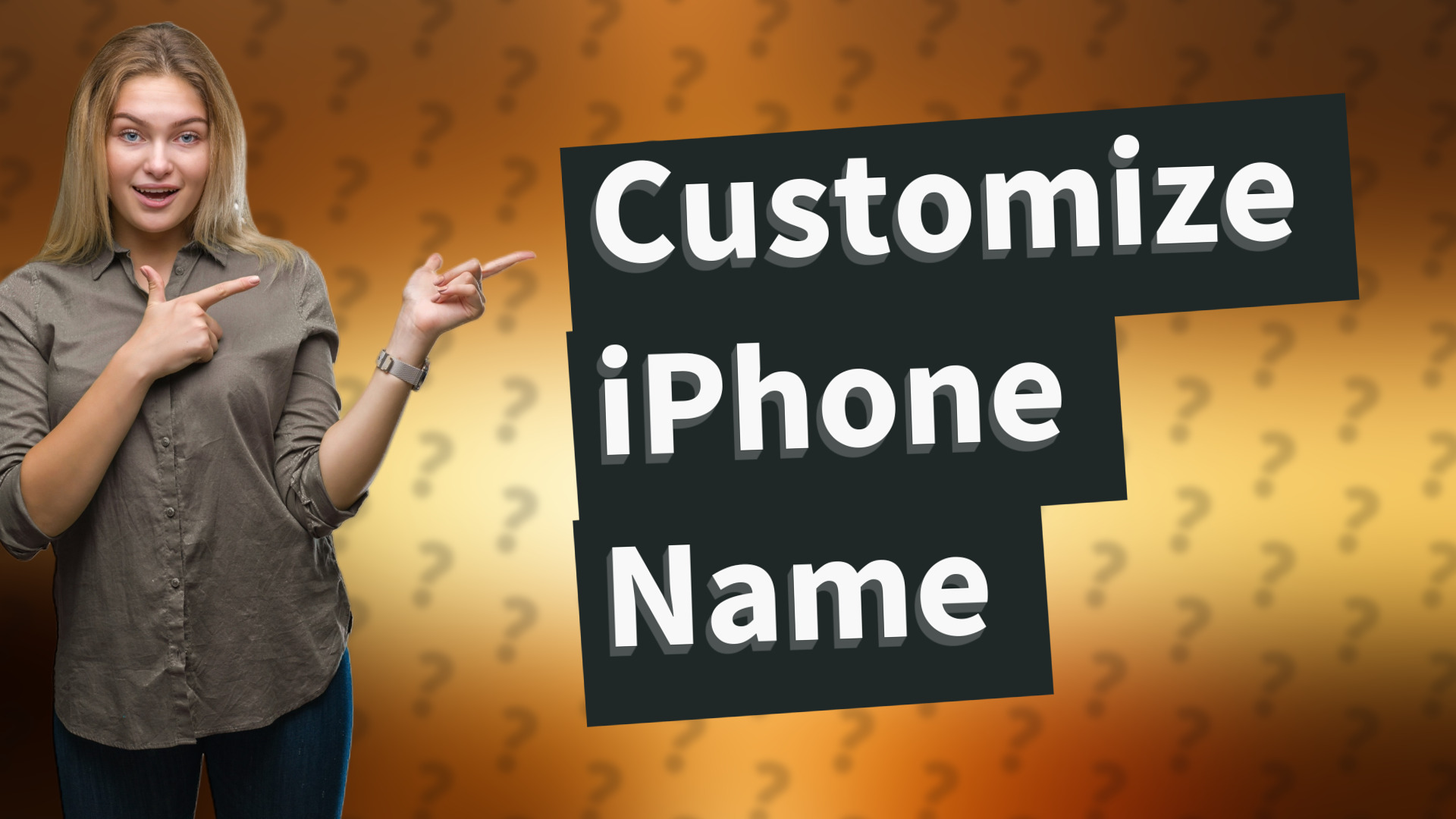 Customize iPhone Name