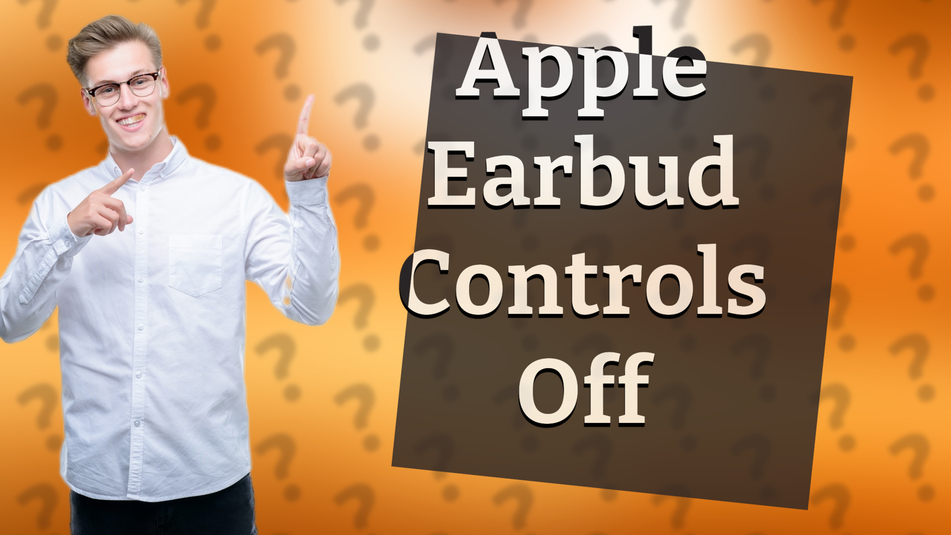 Apple Earbud Controls Off