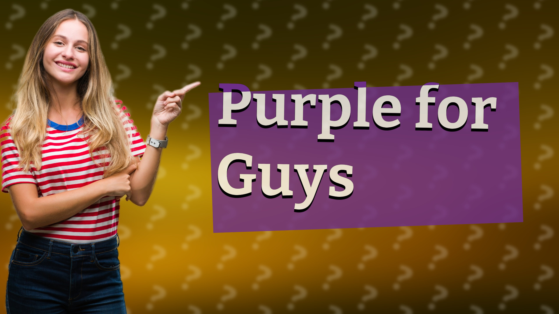Purple for Guys