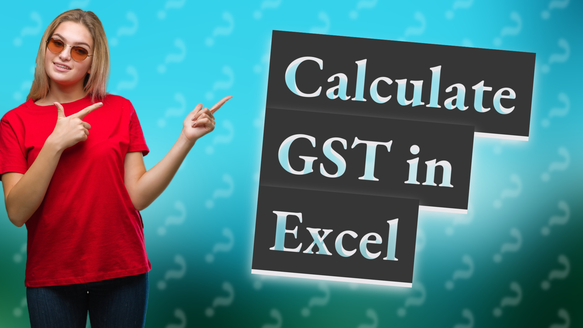 Calculate GST in Excel