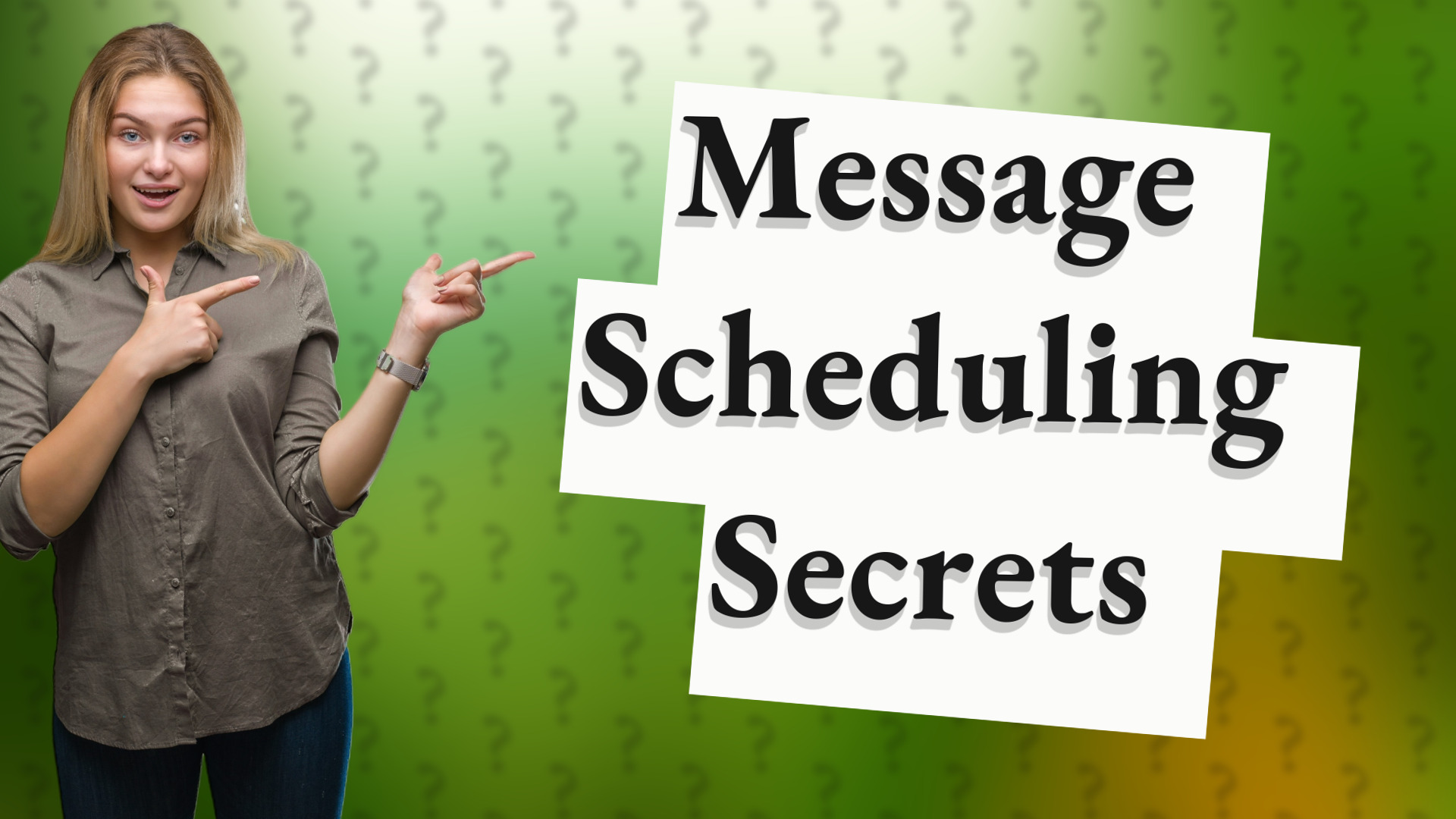 Message Scheduling Secrets