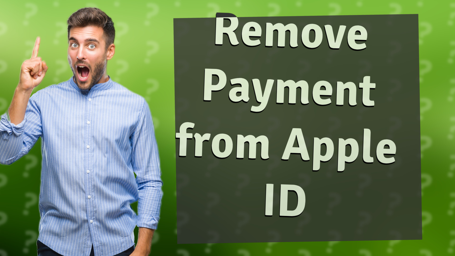 Remove Payment from Apple ID