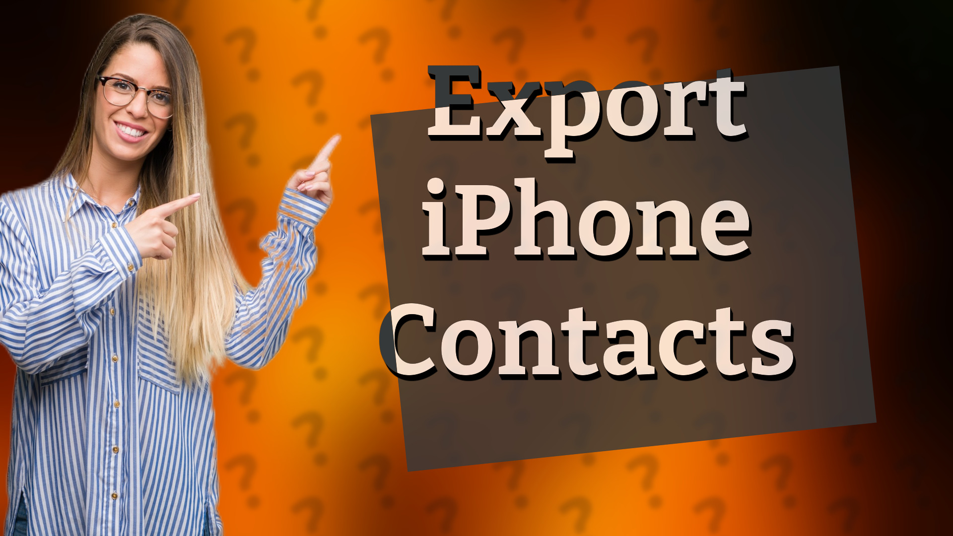Export iPhone Contacts
