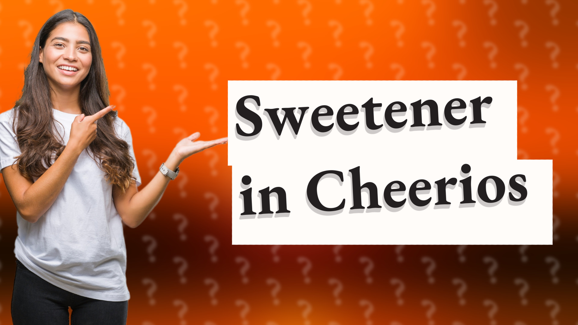 Sweetener in Cheerios