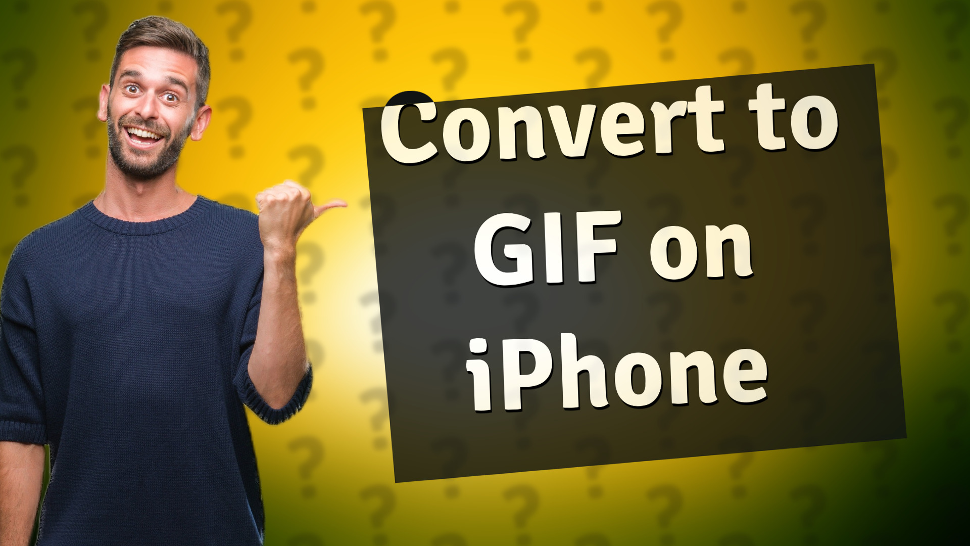 Convert to GIF on iPhone