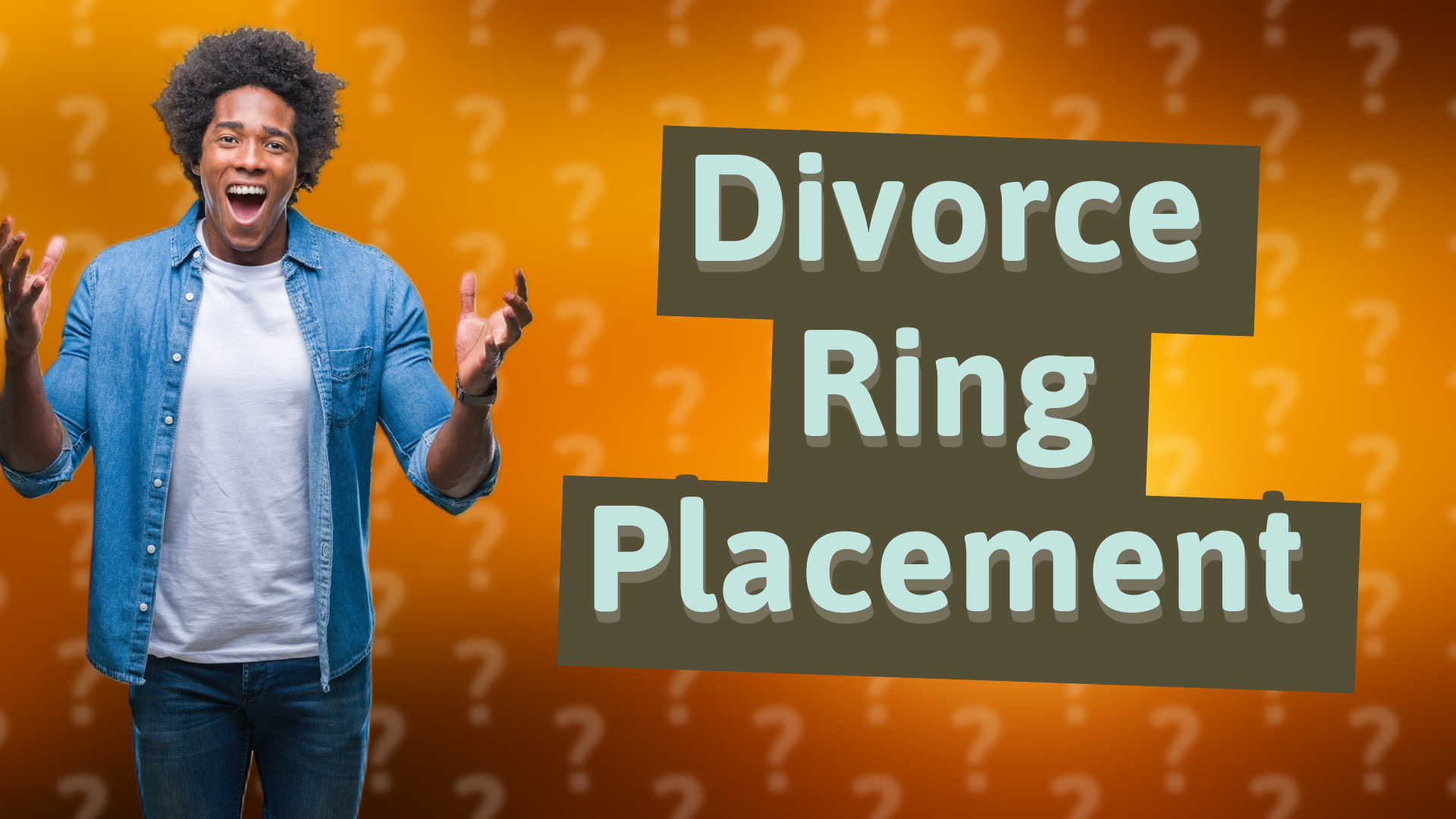 Divorce Ring Placement