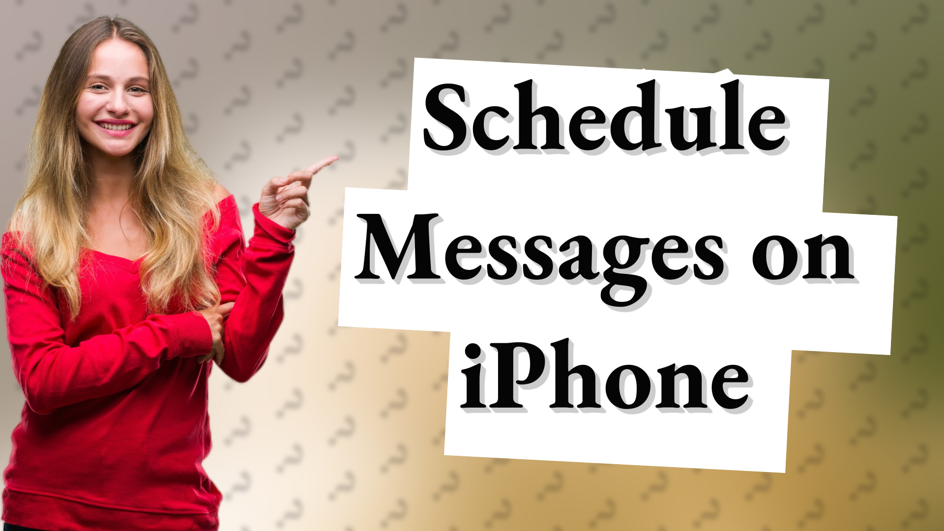 Schedule Messages on iPhone