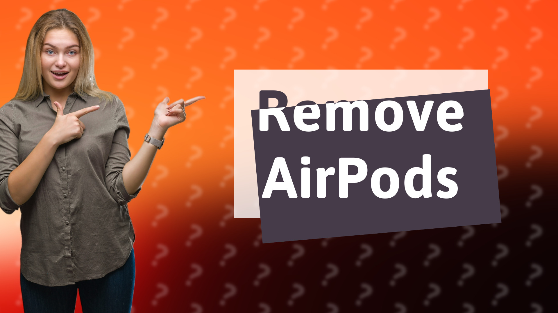 Remove AirPods