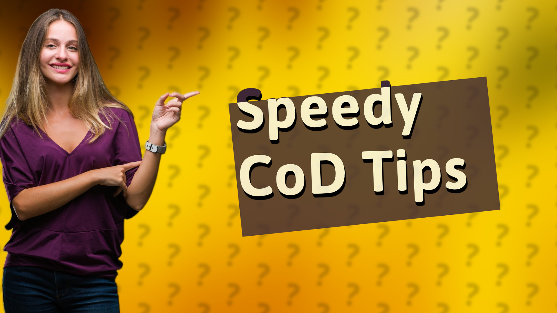 Speedy CoD Tips