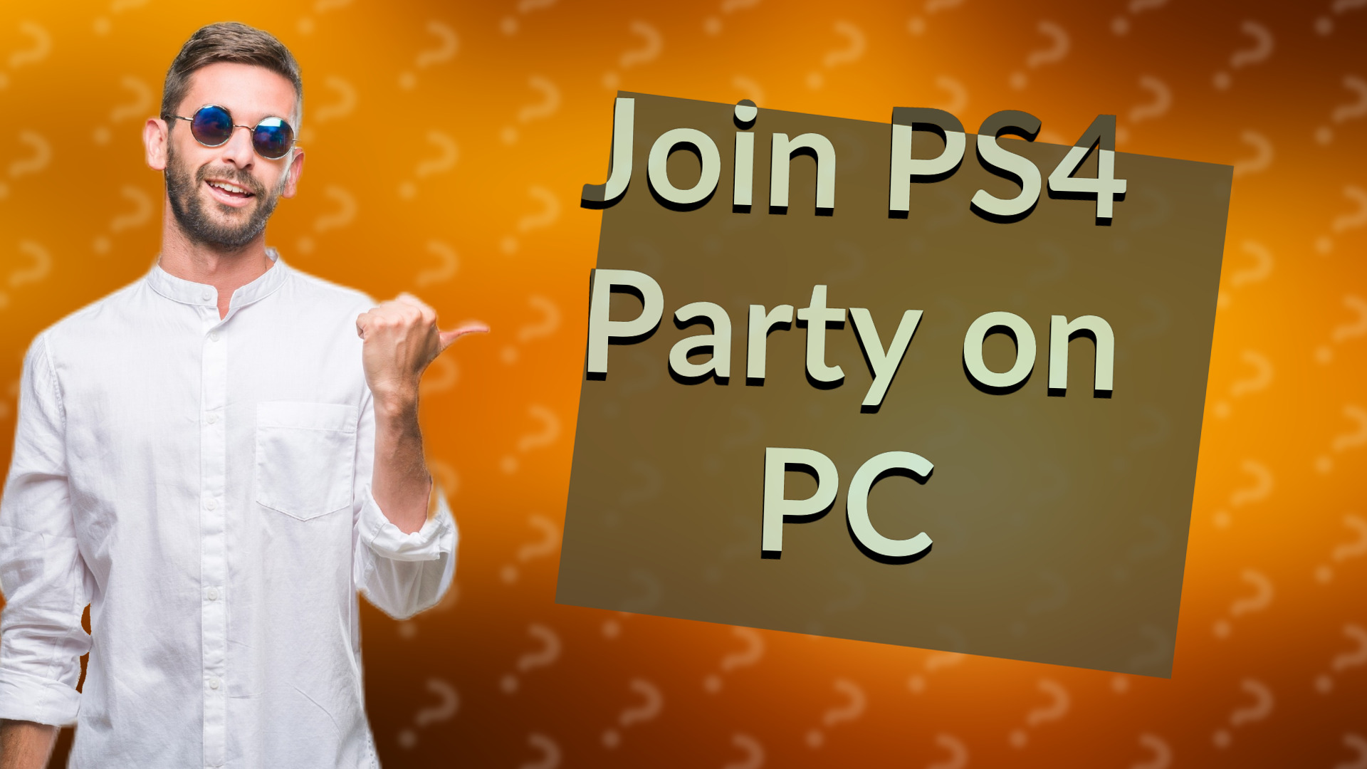 Join PS4 Party on PC