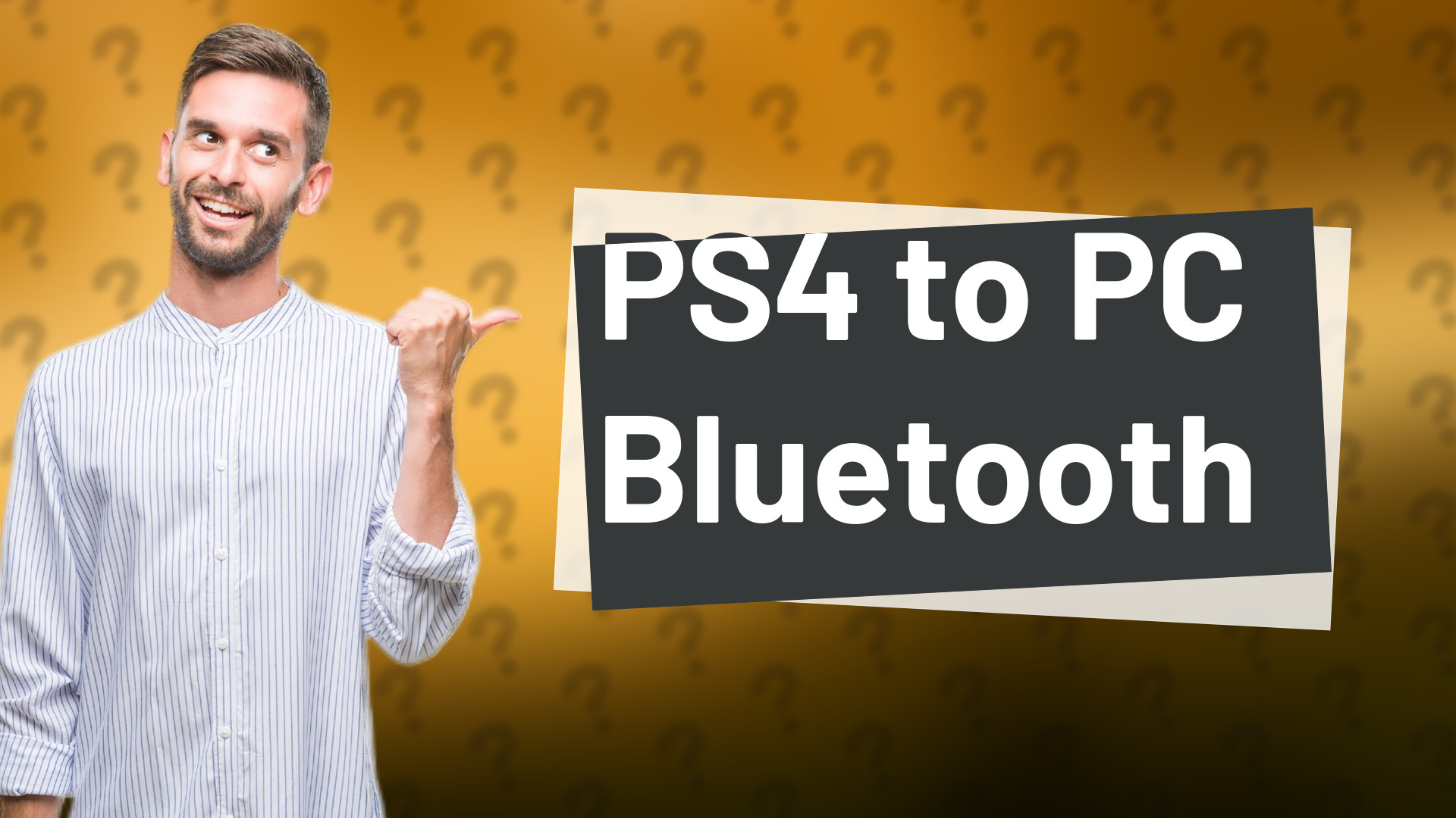 PS4 to PC Bluetooth