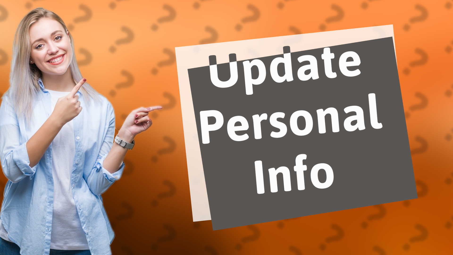 Update Personal Info