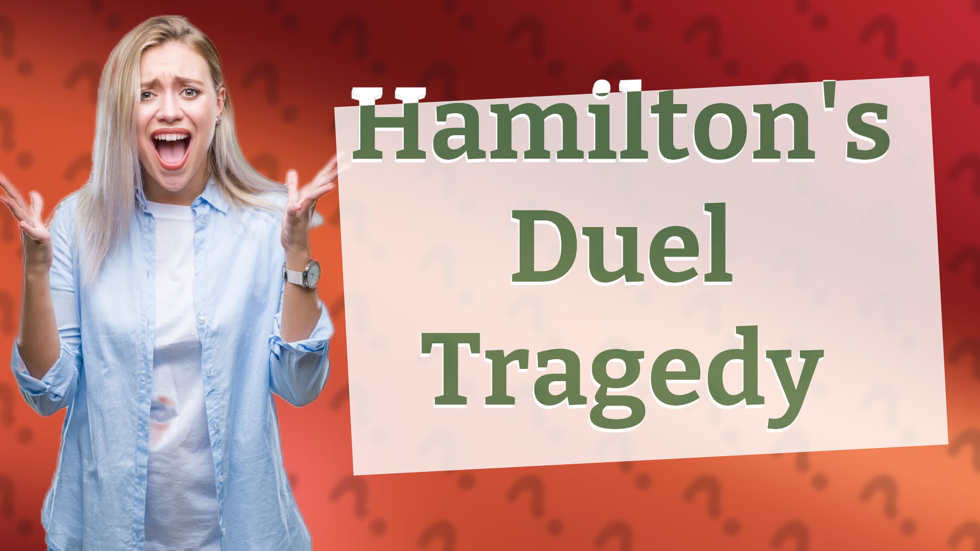 Hamilton's Duel Tragedy