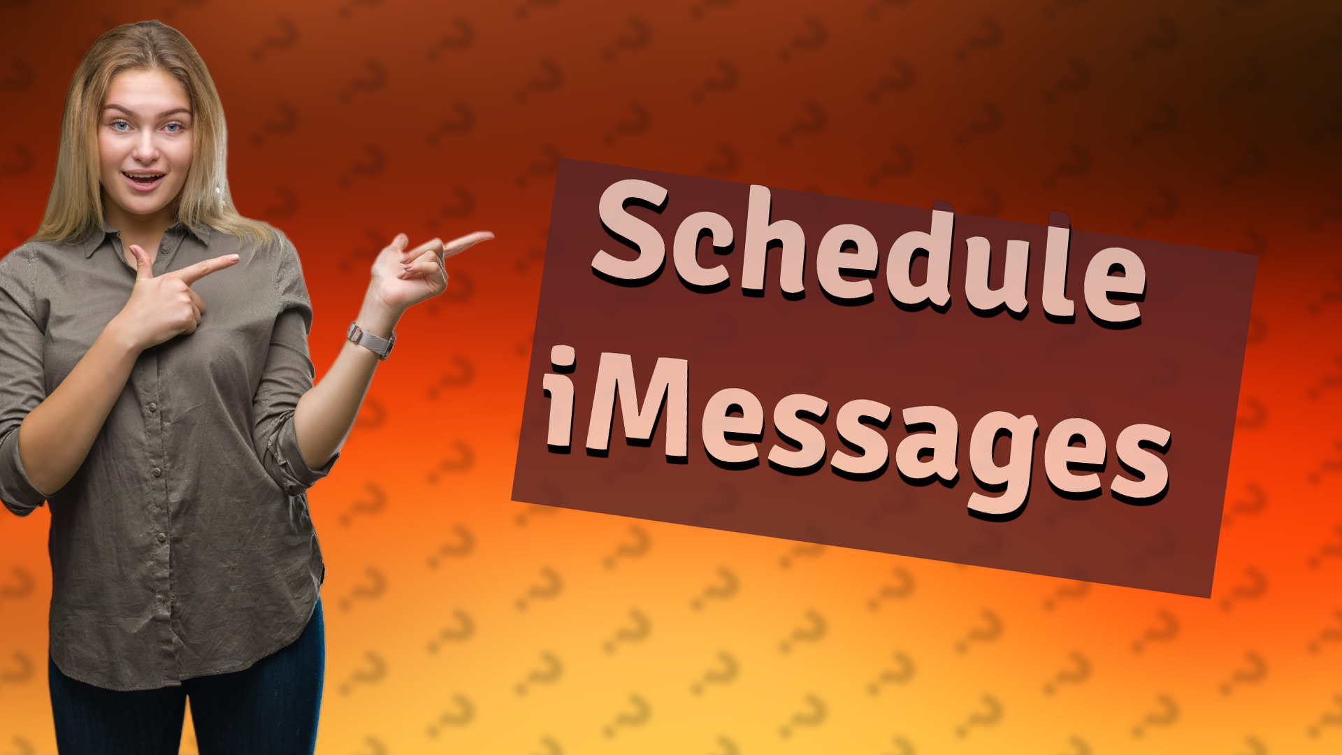 Schedule iMessages