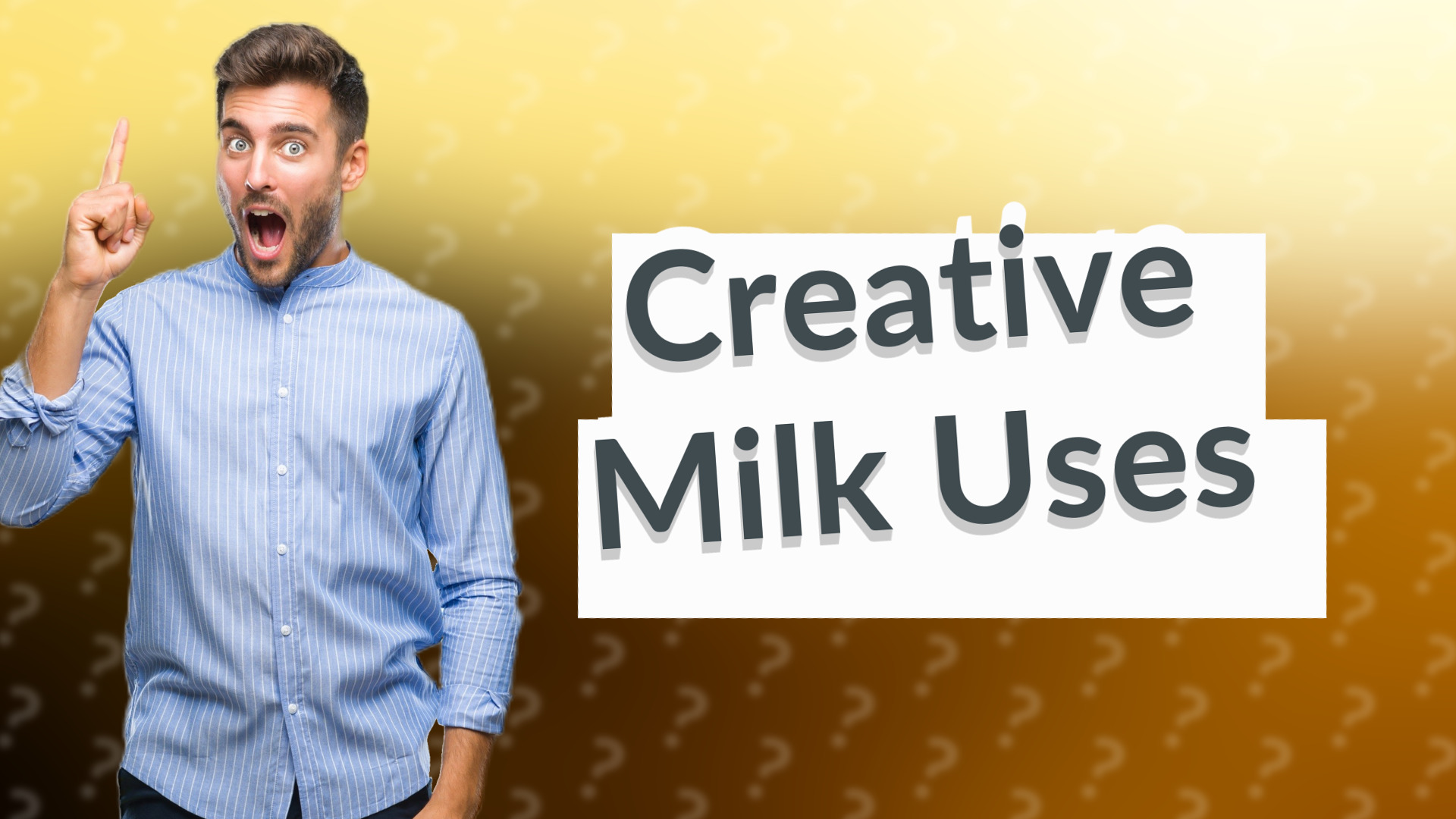 Creative Milk Uses