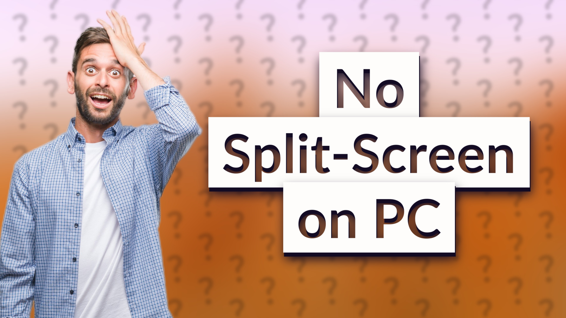 No Split-Screen on PC