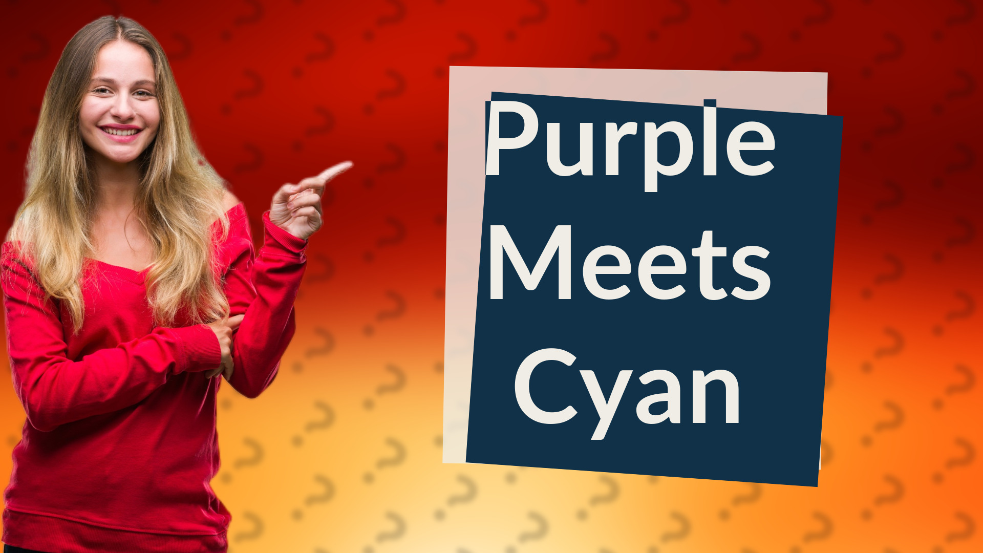 Purple Meets Cyan