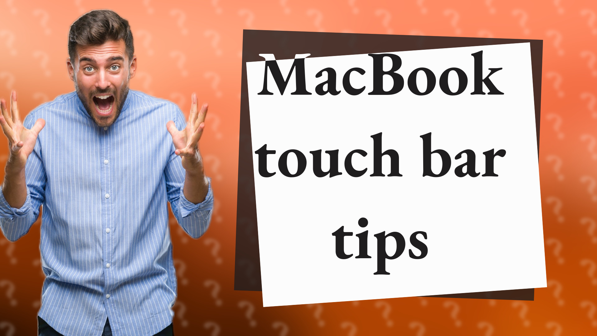 MacBook touch bar tips