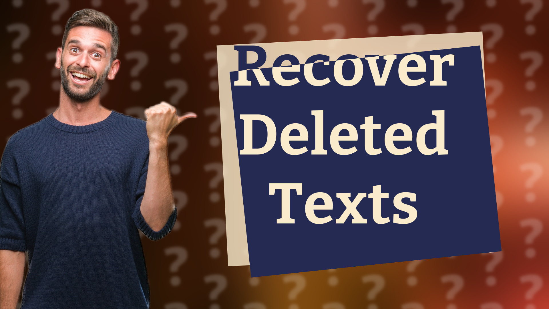 Recover Deleted Texts