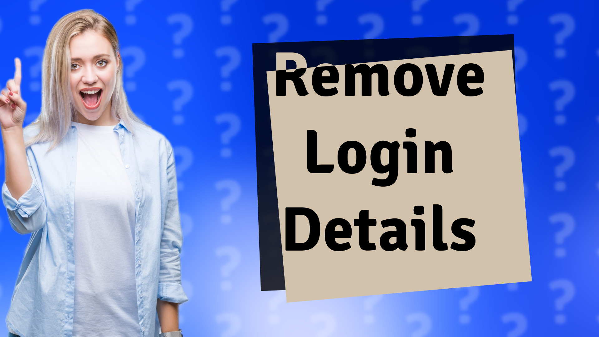 Remove Login Details