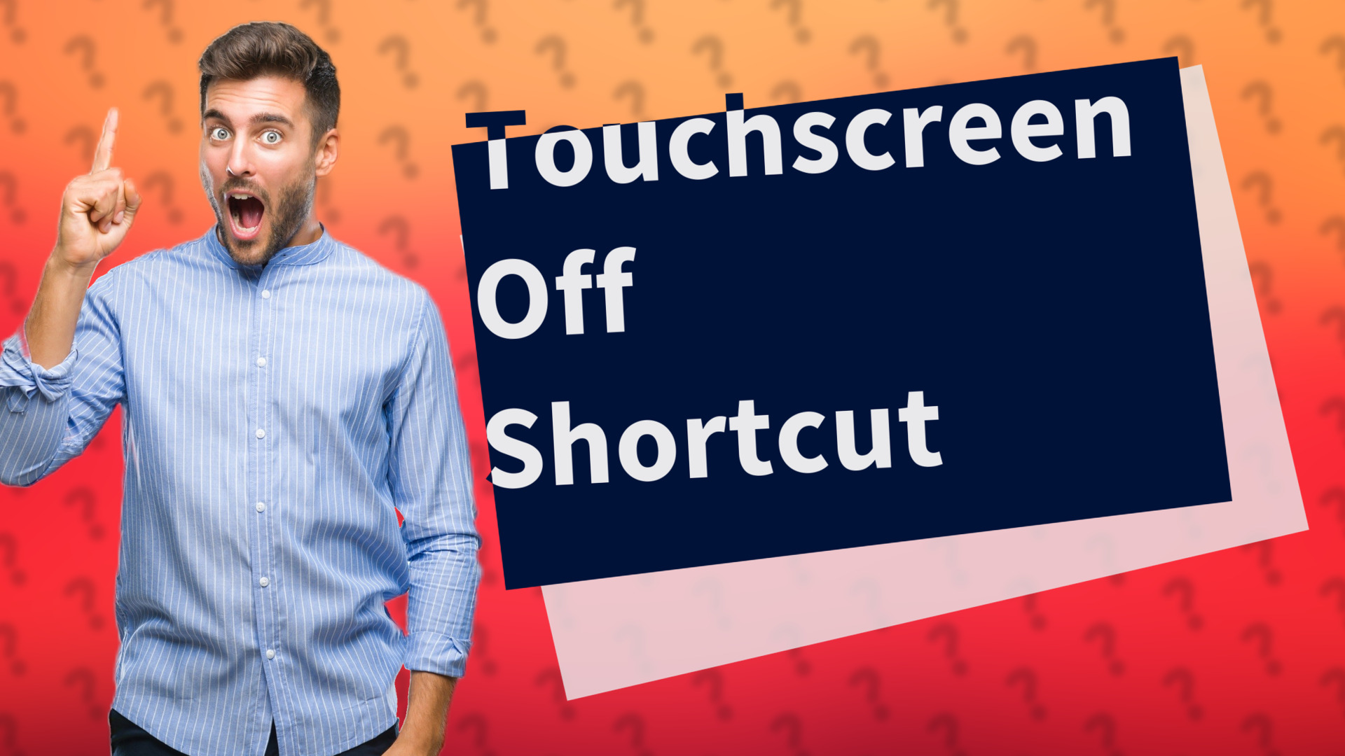 Touchscreen Off Shortcut