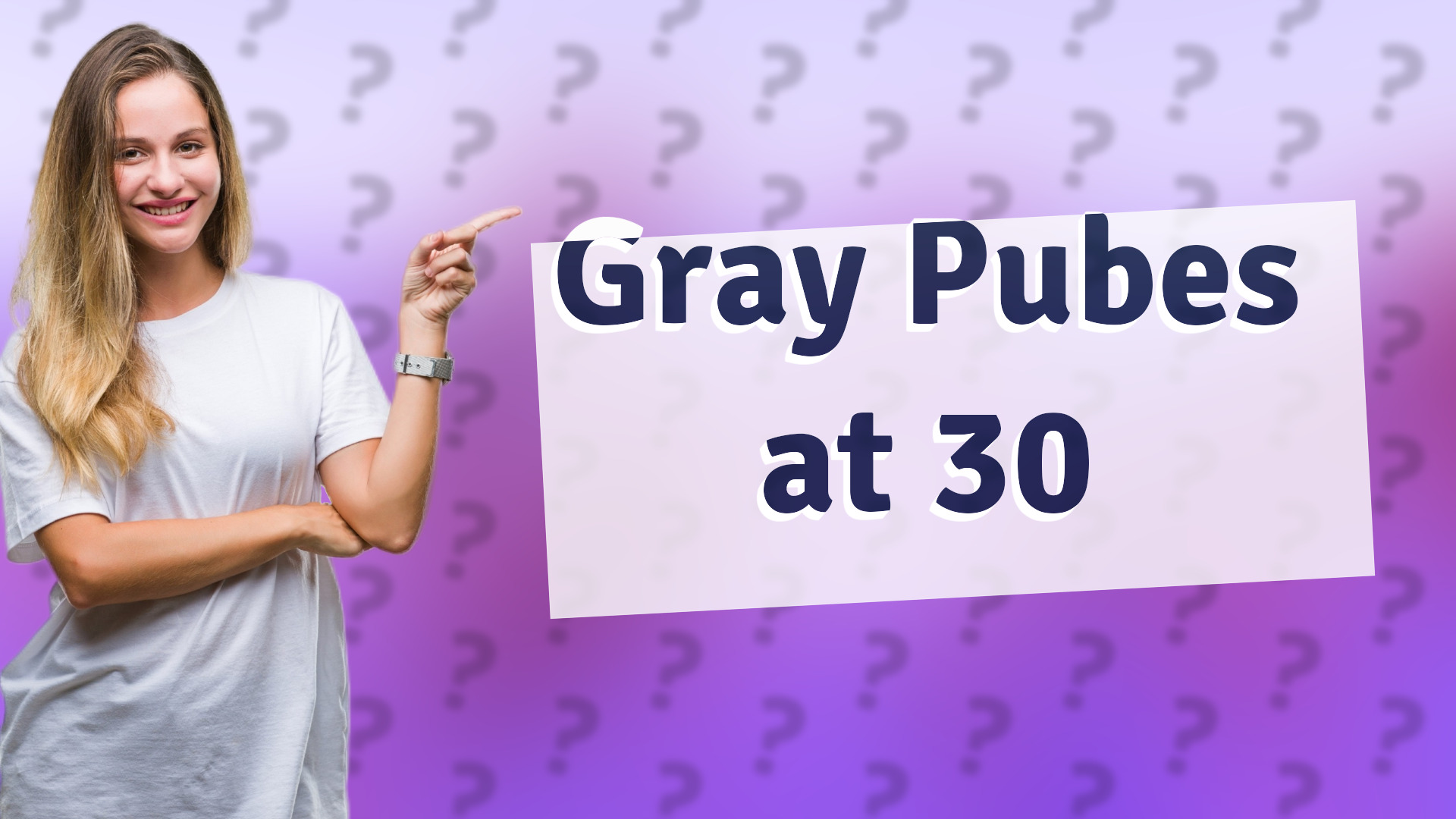 Gray Pubes at 30