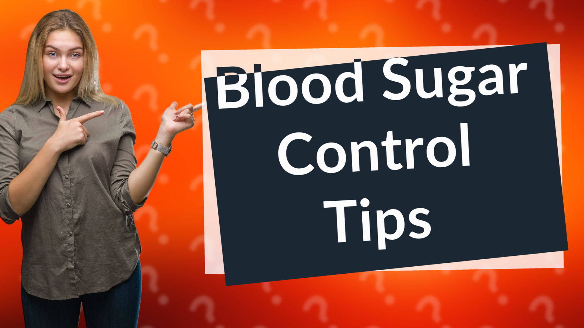 Blood Sugar Control Tips