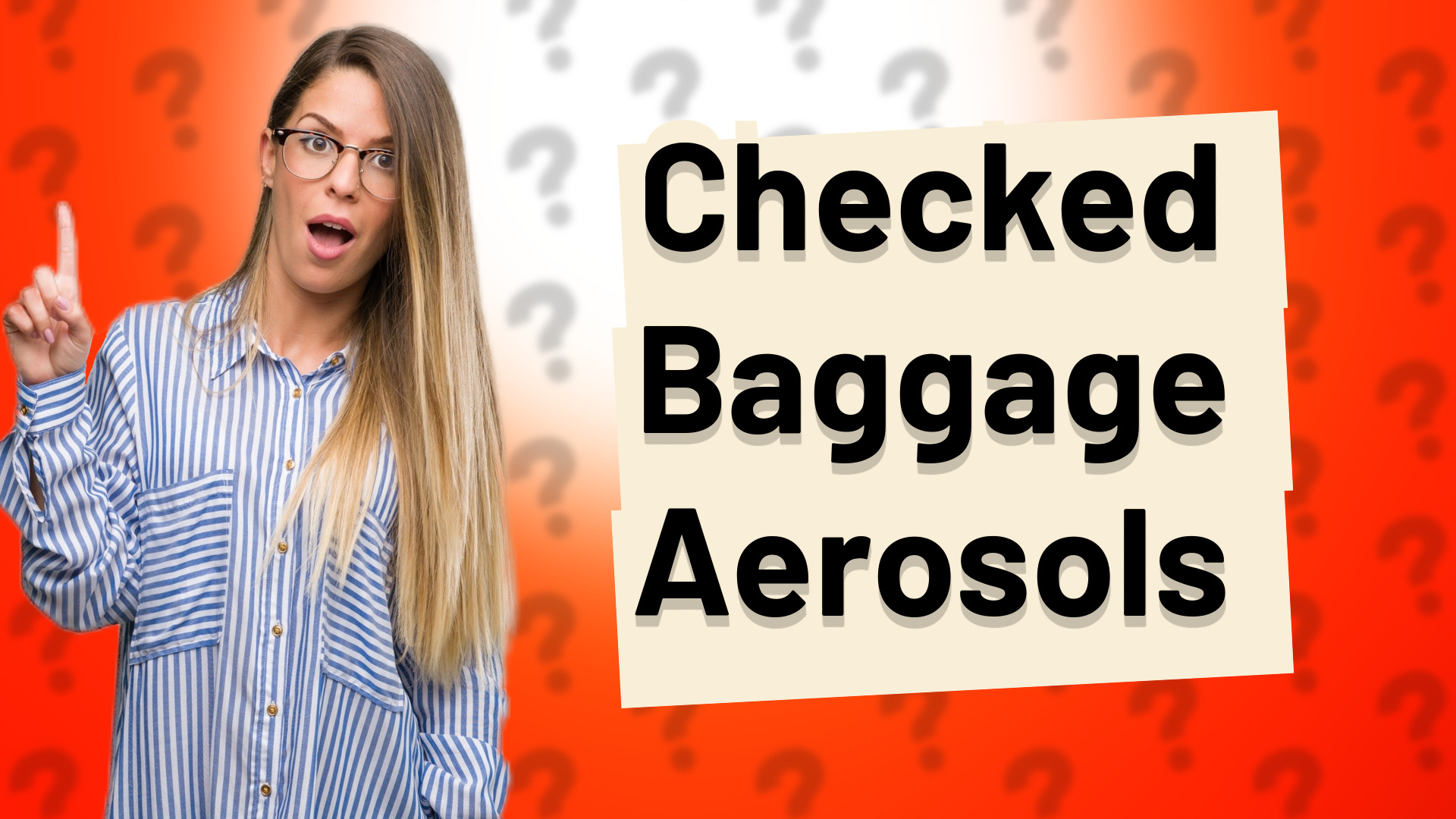 Checked Baggage Aerosols