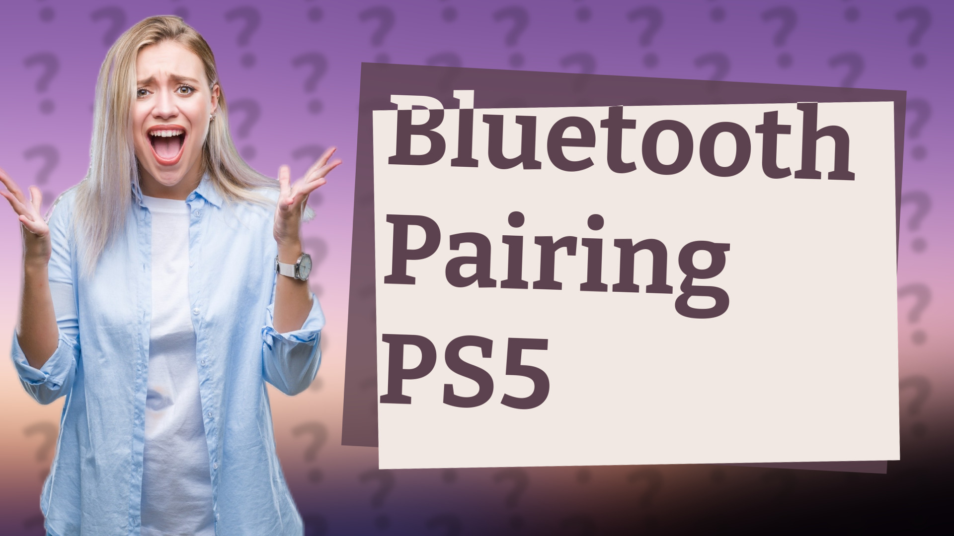 Bluetooth Pairing PS5
