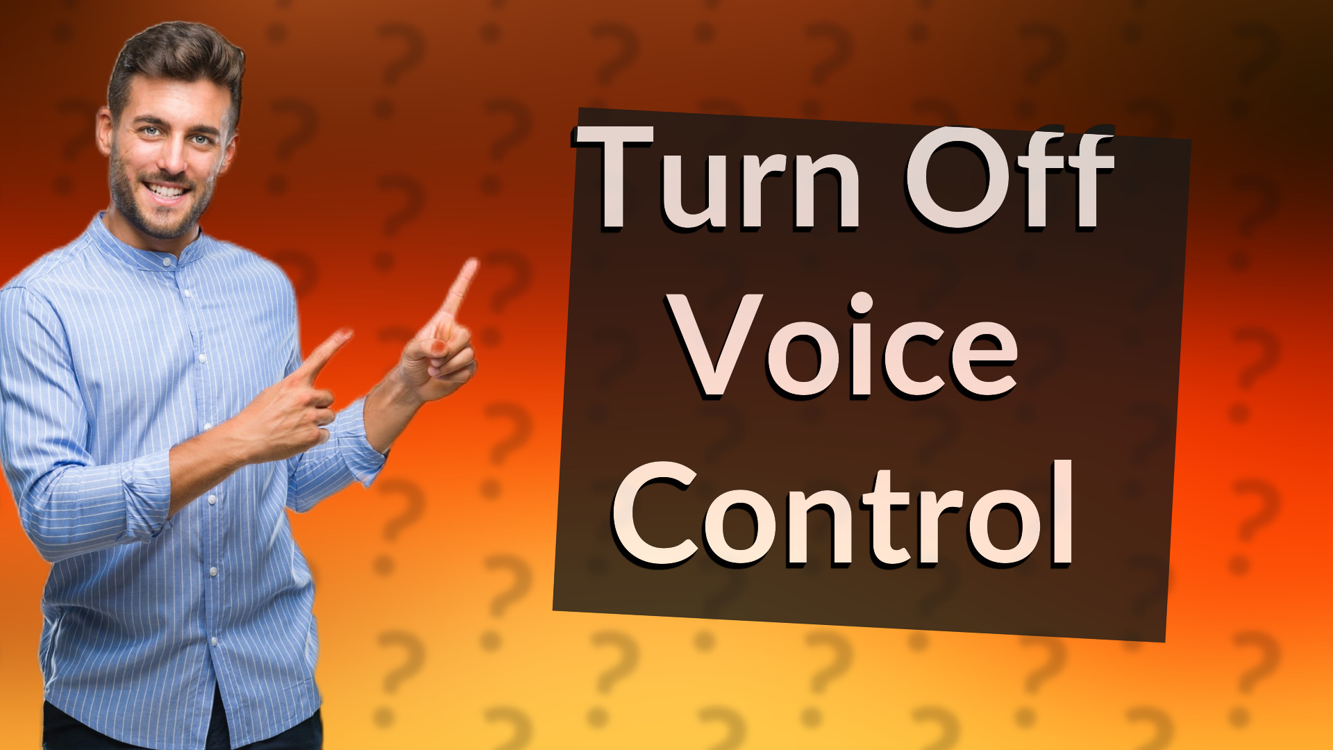 Turn Off Voice Control