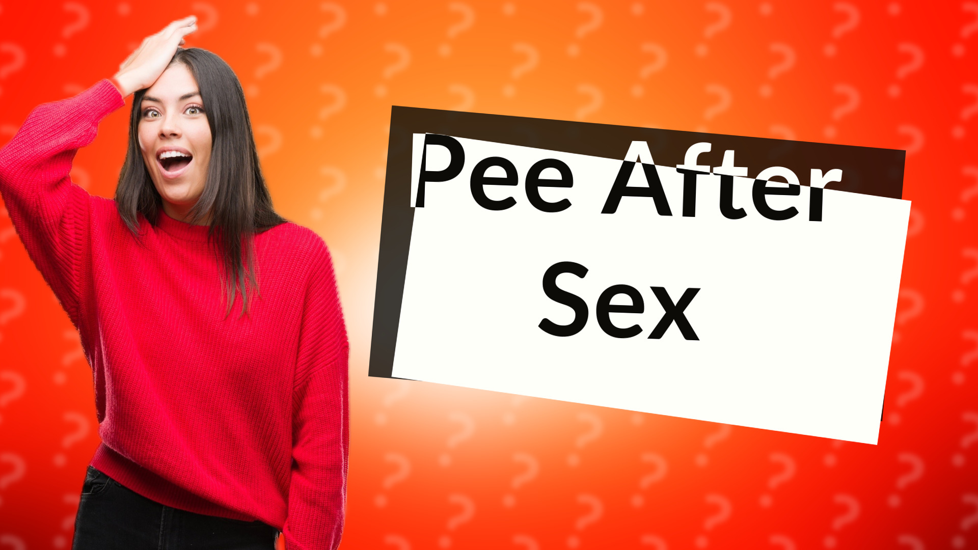Pee After Sex