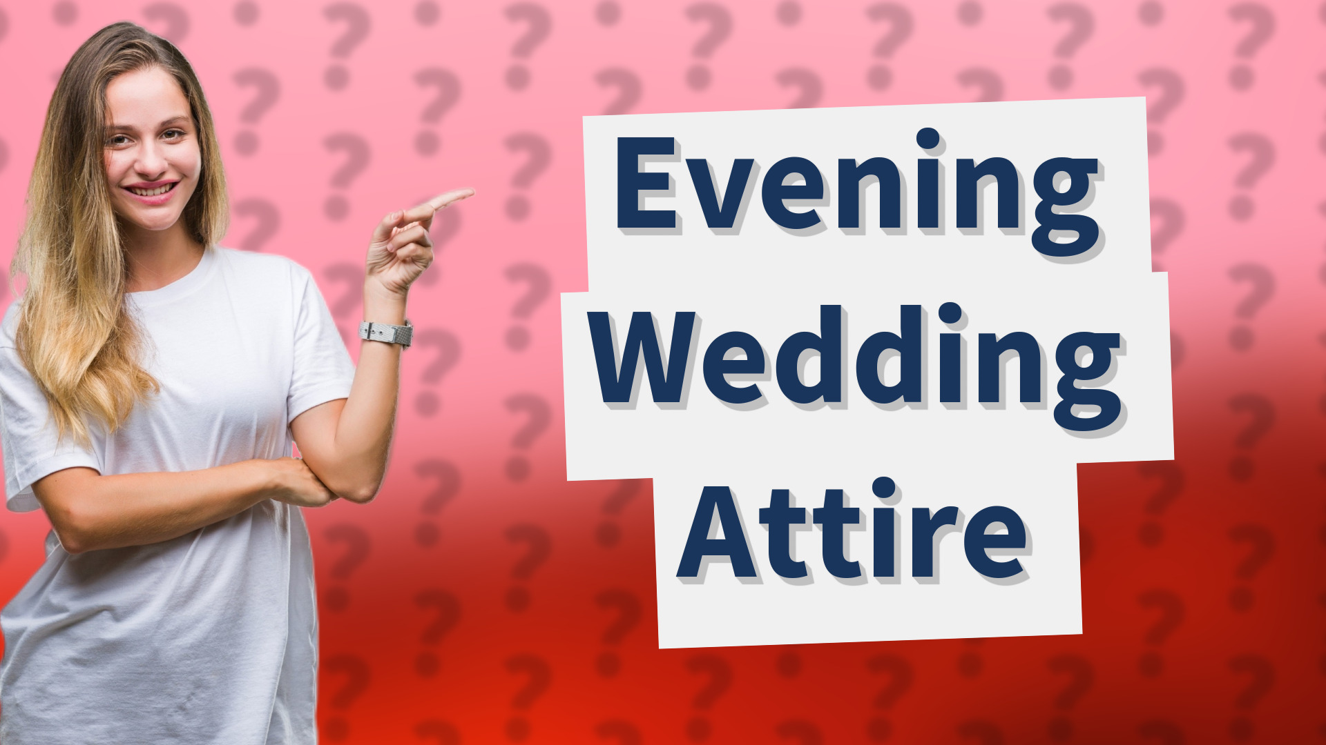 Evening Wedding Attire