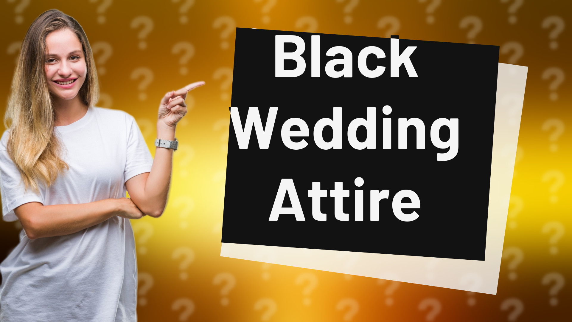 Black Wedding Attire